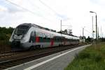 9442 105 (Bombardier Talent 2) von Abellio Rail Mitteldeutschland als RB 74770 (RB75) von Eilenburg nach Lutherstadt Eisleben in Zscherben auf der Bahnstrecke Halle–Hann. Münden (KBS 590). [4.7.2017 - 10:50 Uhr]