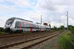 9442 119 (Bombardier Talent 2) von Abellio Rail Mitteldeutschland als RB 74776 (RB75) von Eilenburg nach Sangerhausen in Röblingen am See auf der Bahnstrecke Halle–Hann.