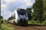 9442 602 und ein weiterer 9442 (Bombardier Talent 2) von Abellio Rail Mitteldeutschland als RB 74853 - dennoch geführt als RE 9 - von Eichenberg nach Halle(Saale)Hbf in Zscherben auf der
