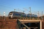 Nachschuss auf 1442 134 (Bombardier Talent 2) der S-Bahn Mitteldeutschland (DB Regio Südost) als S 37741 (S7) von Halle-Nietleben nach Halle(Saale)Hbf Gl.