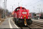 261 013-7 DB (Voith Gravita) als Tfzf durchfährt den Bahnhof Angersdorf auf der Bahnstrecke Halle–Hann.