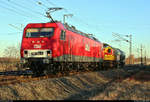 156 004-4 mit 203 705-9 (1001 005-0 | Lok 125 | DR V 100.1) der Mitteldeutsche Eisenbahn GmbH (MEG) und einem Kesselwagen für Ammoniak, wasserfrei (33 - leicht entzündlicher, flüssiger