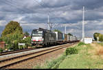 KLV-Zug mit 193 703-6 (X4 E - 703 | Siemens Vectron) unterwegs am km 22,3 in Amsdorf Richtung Sangerhausen.