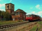 OBS 772 140-0 + 772 141-8 als E 19816 von Smmerda nach Groheringen, bei der Einfahrt in Klleda; 07.09.2008