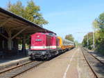 EBS 110 001-5 mit dem  St�dteexpress  DPE 25187 nach Naumburg (S) Hbf, am 15.09.2018 in S�mmerda.