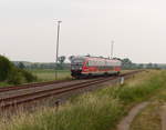 DB 642 030 als RE 16573 von Nordhausen nach Erfurt Hbf, am 10.06.2018 in Ringleben-Gebesee.