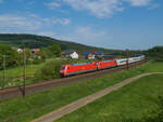 101 038 zog am 13.05.2023 den IC 2083  Königssee , vereinigt mit IC 2085  Nebelhorn  von Hamburg nach Augsburg. Dort wird der Zug aufgeteilt und verkehrt weiter nach Berchtesgaden und Oberstdorf. Mit im Zug war auch noch 101 069, die allerdings nur gezogen wurde.