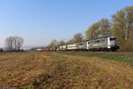 111 222 + 111 215 Railadventure mit Kuppel- und Bremswagen auf dem Weg nach Braunschweig fotografiert bei Klein Schneen am 21.04.2021