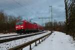 DB Regio Bombardier Traxx 146 264 mit RB51 am 08.01.22 in Hanau 