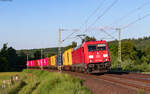 185 218 mit dem KT 50285 (Maschen Rbf - Kornwestheim Rbf) bei Wirtheim 13.5.25