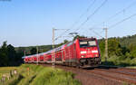 146 255 mit dem RE 4531 (Fulda - Frankfurt Hbf) bei Wirtheim 13.5.25