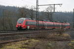 Am 23.01.2021 wurde 442 286 (TALENT 2) von mir erwischt, wie er als RB41 Stadtallendorf den Bahnhof Cölbe verlässt.