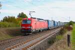 DB Cargo Siemens Vectron 193 335-7 mit KLV Zug am 16.10.26 in Nieder-M�rlen 