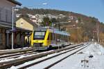 Lahntalbahn Winterimpressionen - 13.03.2013  --  HLB VT 292 Regionalbahn in Stockhausen  --  Weitere Fotos siehe auch auf http://www.schmalspuralbum.de/ und http://www.FGF-Fotoalbum.de/