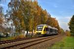 Lahntalbahn Herbst am 03.11.2015, hier bei Burgsolms.