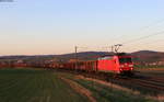 185 134-4 und 185 100-5 am Zugschluss mit dem EZ 48601 (Limburg(Lahn)-Domo II) bei Würges 29.3.21