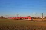 DB Regio S-Bahn Rhein Main 423 xxx und 423 xxx als S6 nach Frankfurt Süd am 17.11.18 auf der KBS630 bei Bad Vilbel Dortelweil 