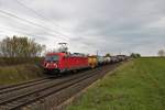 DB Cargo Bombardier Traxx 187 171-4 mit Mischer in Nieder Mörlen am 17.04.21