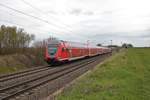 DB Regio RE30 Doppelstocksteuerwagen am 17.04.21 in Nieder Mörlen 