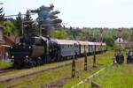Museumseisenbahn Hanau Sonderzug mit CFL 5519 am 28.04.24 in Ober-Widdersheim 