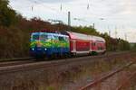 DB Gebrauchtzug 111 074-1 als RB49 am 06.11.22 in Niddatal Assenheim