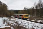 HLB/TSB LHB VT2E (609 012) am 16.01.21 in Köppern (Taunus)  