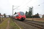 DB Regio Mittelhessenexpress Bombardier Talent2 442 281 als Umleiter über Hanau am 02.03.19 bei Hanau West