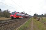 DB Regio Mittelhessenexpress Bombardier Talent2 442 791 als Umleiter über Hanau am 02.03.19 bei Hanau West