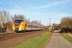 HLB Alstom Coradia Continental ET 154 am 15.03.20 in Maintal Ost 