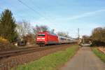 DB Fernverkehr 101 086-7 mit IC in Maintal Ost am 15.03.20