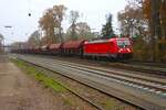 DB Cargo Bombardier Traxx 187 178-9 mit Mischer in Kahl am Main am 08.11.25