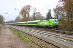 Flixtrain Siemens Vectron 6193 431-4 mit FLX10 in Kahl am Main am 08.11.25