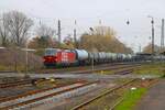 ÖBB Siemens Vectron 1293 100-4 mit Kesselwagenzug in Kahl am Main am 08.11.25