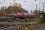 DB Regio Bayern Bombardier Twindexx 445 049 und 445 050 am 08.11.25 in Kahl am Main als RE55