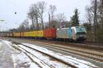Railpool Siemens Vectron 193 801-8 mit Containerzug in Kahl am Main (Bayern) am 05.02.26