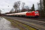 DB Cargo Bombardier Traxx 185 157-5 mit Mischer am 12.02.26 in Kahl am Main