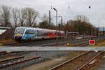 DB Westfrankenbahn 642 698 + 642 xxx am 12.02.26 in Kahl am Main 