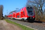 DB Regio Bombardier Twindexx 445 056 am 02.03.26 in Maintal Ost