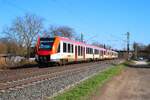 VIAS/Odenwaldbahn Alstom Lint54 VT202+2xx (622 775-4 + 622 xxx-x ) am 02.03.26 in Maintal Ost
