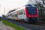 VIAS/Odenwaldbahn Bombardier Itino VT113+VT1xx (615 613-1+615 xxx-x) am 07.03.26 in Maintal Ost