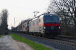 ÖBB Siemens Vectron 1293 200-2 mit Schiebewandwagen in Maintal Ost am 07.03.26