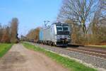 Railpool Siemens Vectron 6193 192-2 mit leeren KLV Zug in Maintal Ost am 19.03.26