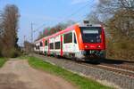 VIAS/Odenwaldbahn Bombardier Itino VT109+VT1xx (615 609-1+615 xxx-x) am 07.03.26 in Maintal Ost