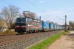 SBB Cargo International 193 665-7 mit LKW Walter KLV in Maintal Ost