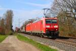 DB Cargo Bombardier Traxx 185 156-7 und 185 xxx-x in Maintal Ost am 19.03.26