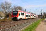 VIAS/Odenwaldbahn Bombardier Itino VT111+VT1xx+VT1xx (615 611-1+615 xxx-x+615 xxx-x) am 07.03.26 in Maintal Ost