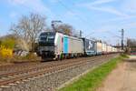 Railpool Siemens Vectron 6193 195-5 mit Ekol KLV Zug in Maintal Ost am 19.03.26