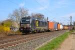 BEACON Siemens Vectron X4 E-607 (193 607-9) mit Containerzug in Maintal Ost am 02.03.26