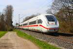 DB Fernverkehr ICE4 9033 (412 033) am 19.03.26 in Maintal Ost 