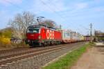 ÖBB Siemens Vectron 1293 039-4 mit KLV Zug in Maintal Ost am 19.03.26 